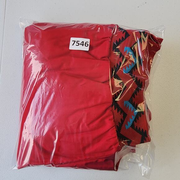 Vintage Men's United Structures of America Bomber Jacket Red Size L - Picture 7 of 7